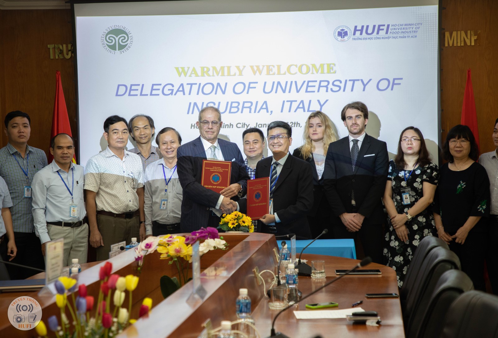 Hợp tác giữa Trường Đại học Công nghiệp Thực phẩm TP. HCM (HUFI) với Đại học Insubria – Ý và Trung tâm Itacentro
