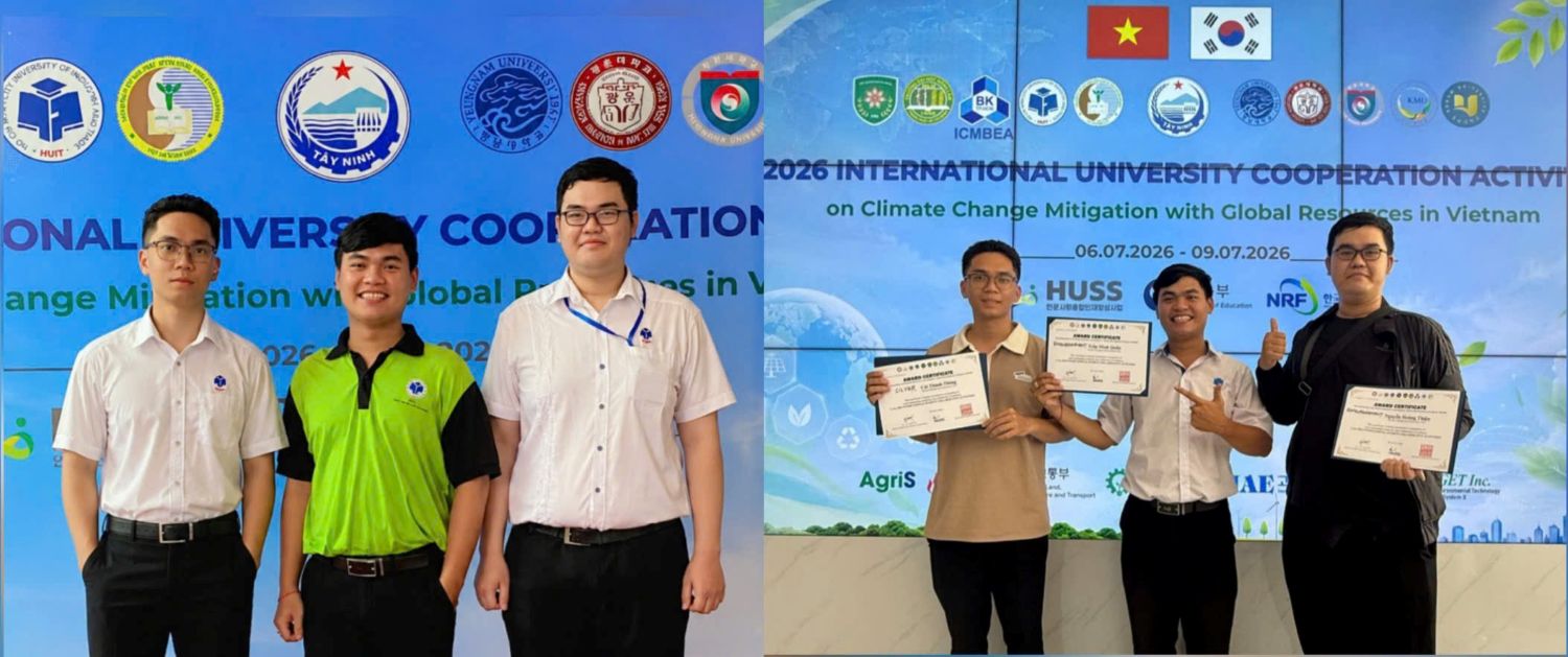 Sinh viên ngành Quản lý Tài nguyên và Môi trường - HUIT  ghi dấu ấn tại HUSS Việt Nam 2026